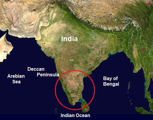 Deccan Peninsula Map